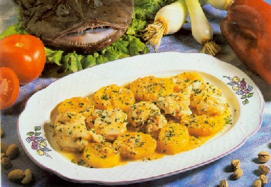 patatas con rape - aardappelen met zeeduivel