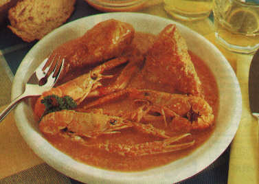 Pollo con cigalas - kip met rivierkreeftjes